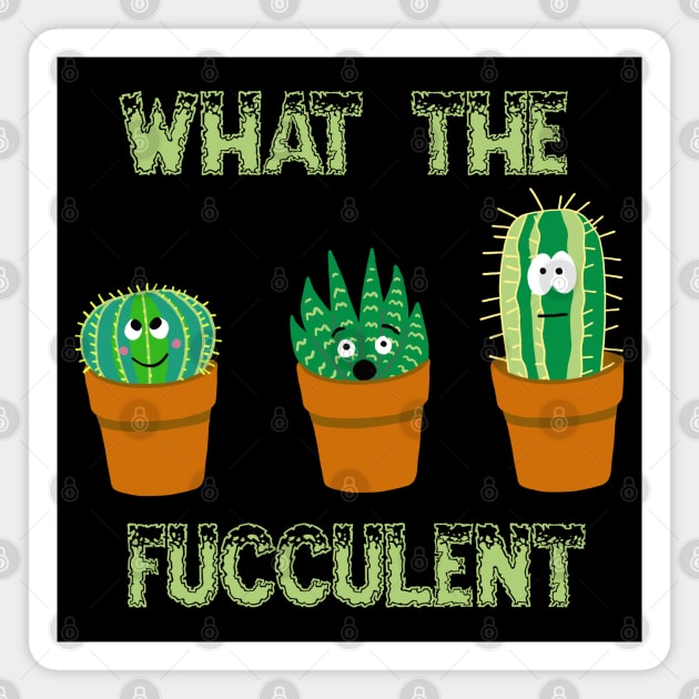 What the Fucculent Trio Magnet by SNK Kreatures